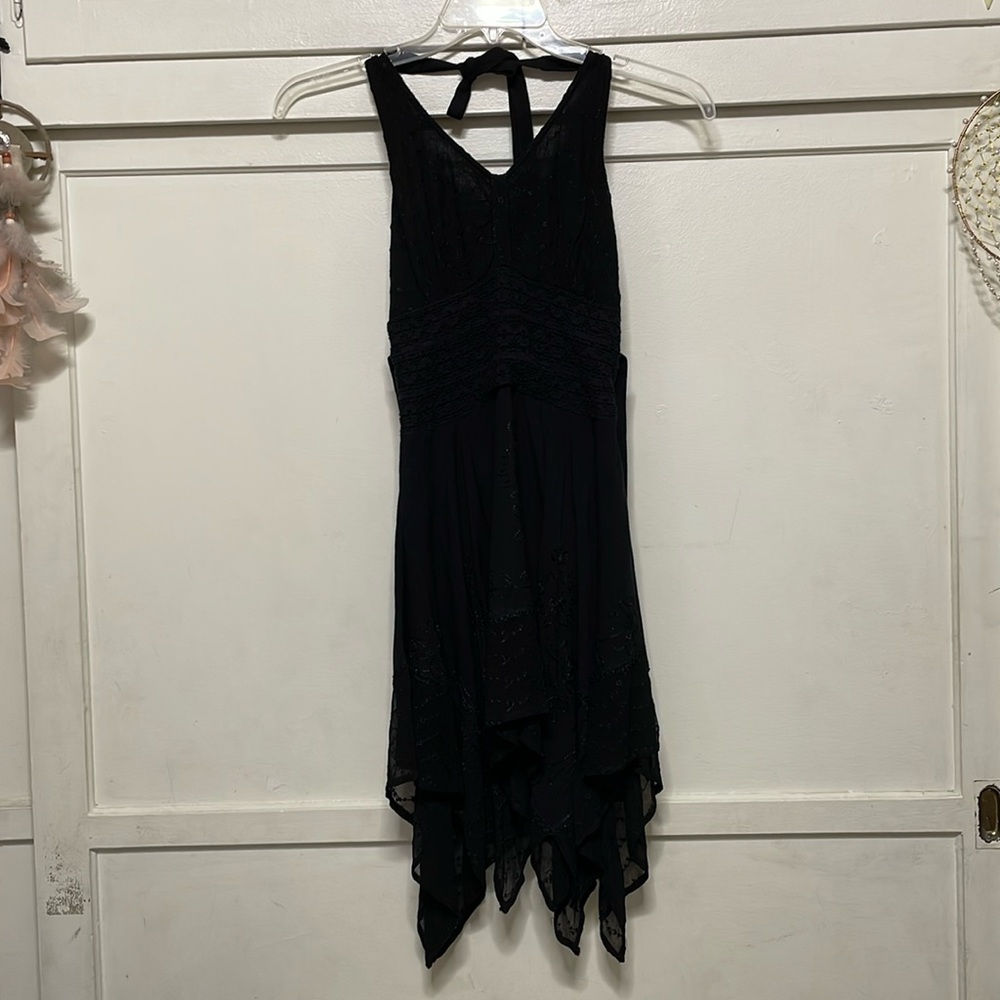 NWT Black Halter Mini Dress